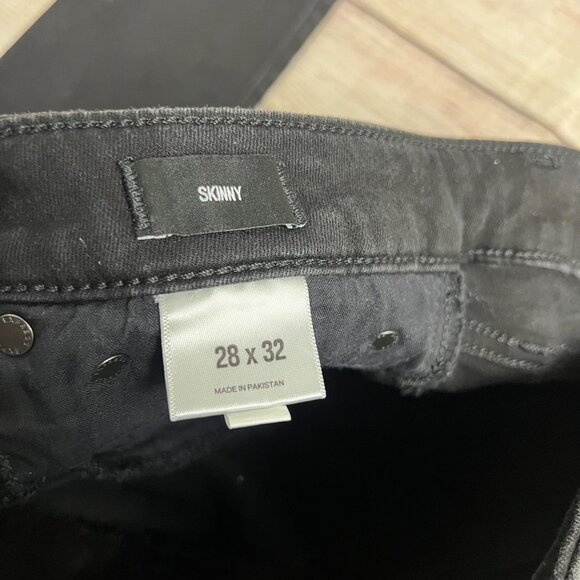 Express Men's Black Skinny Jeans Size 28x32 Stretch Denim EXP-NYC Pre-owned - Picture 8 of 12